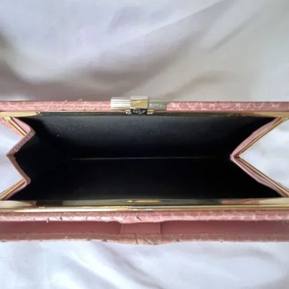 Christian Dior Authentic Pink Vintage Snakeskin Wallet - Picture 11 of 16